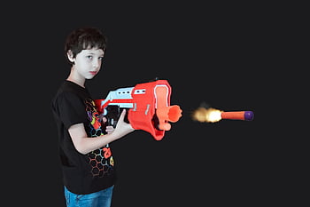 chlapec, dítě, hračka zbraň, nerf, hračka, pistole, dětství, mladý, zbraň, zábava, hrát si
