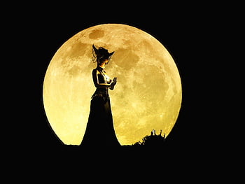 fantasy, moon, sorceress, magic, full Moon, fairy Tale