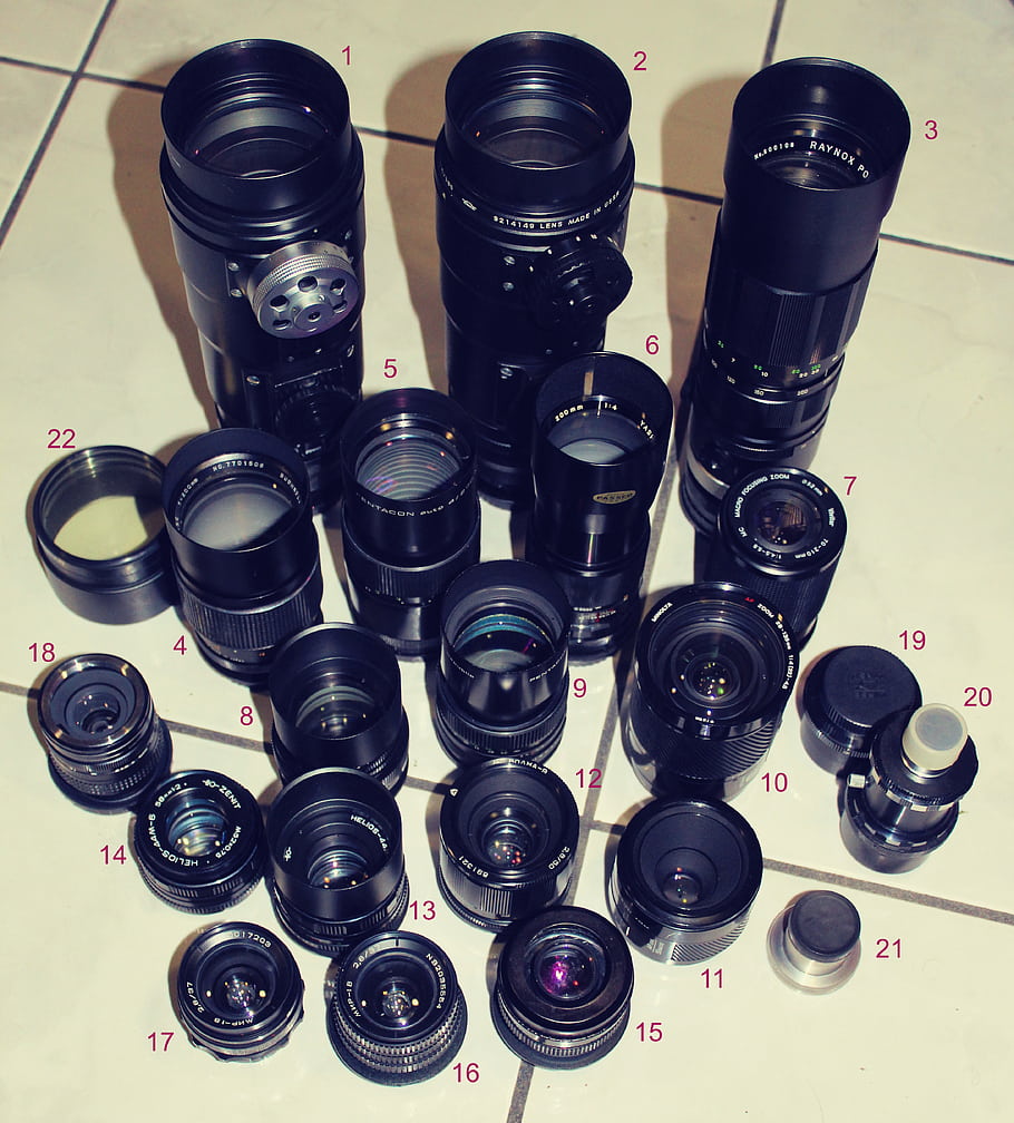 Vintage čočky, astrofotografie, fotografické čočky, Příslušenství, Tair-3s, Raynox Polaris, bushnell, Pentacon MC, yashica, vivitar, Jupiter-9
