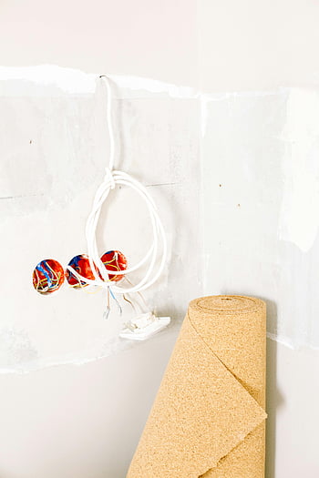 electric wires, white wall, home renovation, electrical installation, wire installation, construction, renovation process, electrical work, home improvement, wall renovation, electrical cables