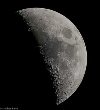 ワックスがけ三日月、 月、 照らされた、 2015年、 1250 mm、 90mm、 6000、 夜空、 月面、 クレーター、 天文学