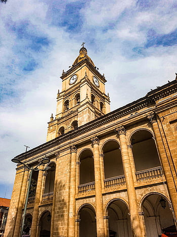 katedrála, kostel, architektura, náboženství, budova, gotický, křesťanství, historicky, katolík, středověký, Bolívie