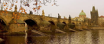 Karlův most, řeka, město, jablečný džus, kamenný most, starý, historicky, historický, mezník, měst, vltava