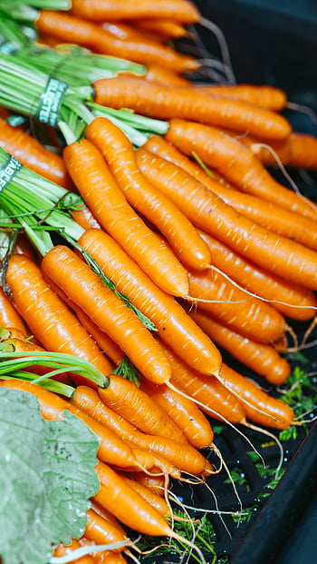 fresh carrots, market produce, vibrant color, healthy produce, freshly harvested, close-up carrots, neatly stacked, carrot display, organic vegetables, farm fresh, market stall