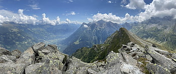 via Alta Val Carassino, rota alpina, Alpes, caminhar, céu, topos, excursões, caminhada, montanhas, natureza, nuvens
