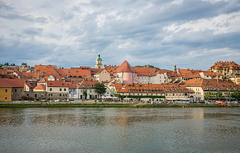 drava ποταμός, maribor, Σλοβενία, στυρία, πόλη, αστικός, Δημαρχείο, Μάρμπουργκ Αν Ντερ Ντράου, Ευρώπη, πλατεία του δημαρχείου, ιστορικό κέντρο