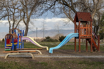 Spielplatz, Himmel, Natur, Park, blauer Himmel, abspielen, Landschaft, draussen, Feld, Wolken, Kinder