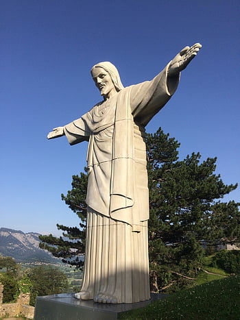 ragazzaccio, Svizzera, benedire, Cristo, attraversare