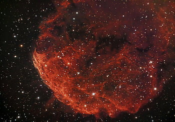 meduză de meduze, ic 443, Fotografie de telescop, Nebula roșie, vedere cosmică, stele în cosmos, viziune dramatică, fotografie spațială, imagine astronomică, Fotografie în nebuloasă, în adâncul spațiului