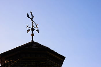 weather, vane, sky, direction, roof, north, east, west, south, arrow, point