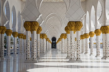 mešita abu dhabi, Alláh, Arab, arabský, arabština, architektura, Asie, budova, kolonáda, kultura, dhabi