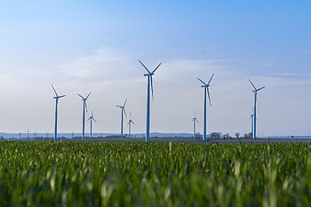elektřina, ekologicky, přátelský k životnímu prostředí, zelená, síla větru, obnovitelný, energie, větrný mlýn, větrná turbína, pole, udržitelnosti