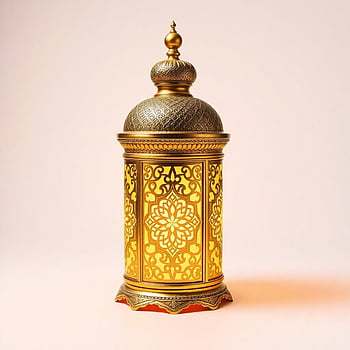 gold Decorative Lantern, islamic Lantern, middle Eastern Lantern, ornate Gold Lantern, ramadan Lantern, cultural Gold Lantern, gold Decorative Piece, festive Gold Lantern, white Background Decor, traditional Ramadan Decor, islamic Festival Lantern