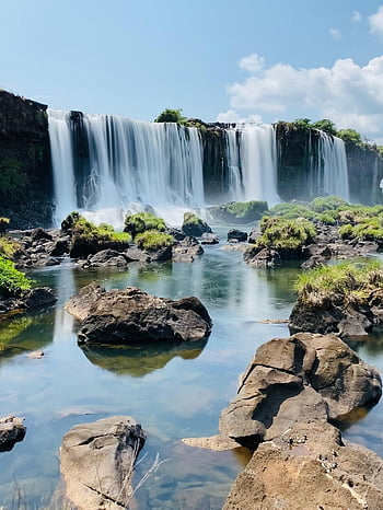 cataracts, iguazu, waterfall, brazil, nature