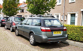 subaru, entroterra, 2002, auto, veicolo, parcheggiata, strada, Middelburg, targa, 34-JS-TB, L6 3.0