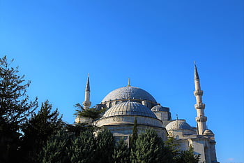 cami, minaret, islám, Istanbul, kupole, výlet, náboženství, budova, město, nebe, krocan
