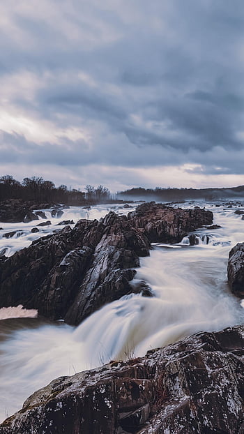 cascata, fiume, natura, ruscello, torrente, cascate, Virginia, Stati Uniti d'America, cade in Virginia, grande