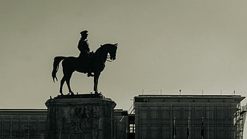 monumento alla Vittoria, ankara, tacchino, Statua ataturca, monumento storico, vista laterale, silhouette, statua iconica, statua equestre, Monumento ataturk, Punto di riferimento turco