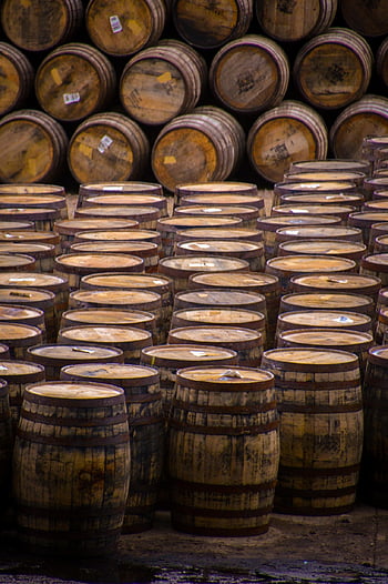 Fässer, Whiskey, Holz, Behälter, Hochland, Schottland, speyside, Dufftown