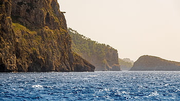 mallorca, ostrov, Severní pobřeží, baleárské ostrovy, moře, pobřeží, krajina, vzdálený, Skála, voda, vlna
