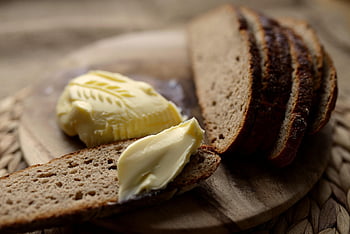 Butter, Laib, Brot, Frühstück, Lebensmittel, Mahlzeit, Molkerei, Eiweiß, Nahrung, gesund