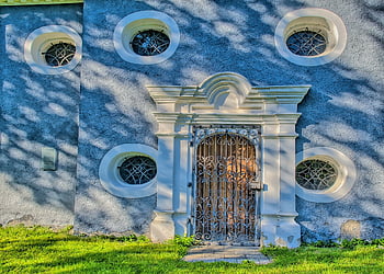 building, facade, architecture, style, design, windows, round Windows, house Entrance, gate, window Grills, door Grills