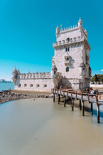 Belem Tower, Lisbon, Portugal, UNESCO World Heritage Site, stunning view, historic architecture, waterfront landmark, European travel, tourist attraction, medieval fortification, cultural heritage