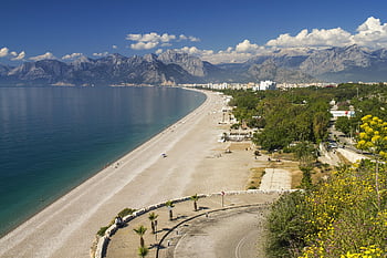 antalya, dinde, paysage, Alanya, plage, ciel bleu, Marin, la nature, ciel, méditerranéen, tourisme