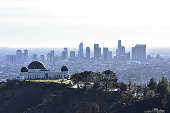 panoráma města, Los Angeles, Kalifornie, město, v centru města, panoráma, městský, budov, Příroda, architektura, usa