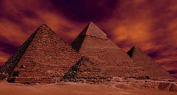 pyramidy, Gíza, Egypt, Příroda, hrobky, mezník, architektura, starověké, poušť, písek, duny