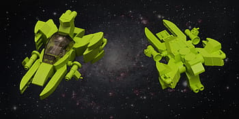 레고, 공간, 스타 파이터, VIP VIPER, 라임 그린, moc, 시그마 105mm, 부거만 BG-1A, 녹색 맘바