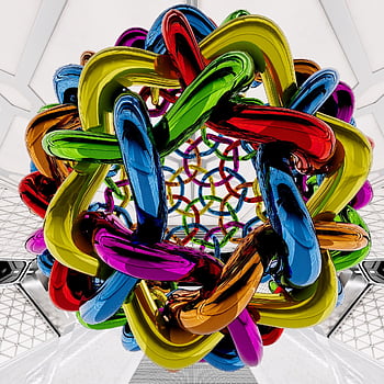 abstract, background, design, reflection, glossy, colorful, round Shape, overlapping, multicolored, three-dimensional, three Dimensional