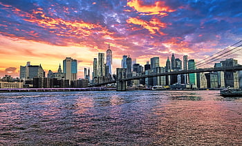 Νέα Υόρκη, πόλη, ταξίδι, ο ΤΟΥΡΙΣΜΟΣ, nyc, Μανχάταν, αστικός, γραμμή ορίζοντα, ποτάμι, γέφυρα, αρχιτεκτονική