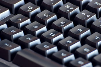 キーボード、 閉じる、 アルファベット、 黒い鍵、 技術愛好家、 詳細なビュー、 キーボードキー、 キーボードのクローズアップ、 キーボードのアルファベット、 ハイテク写真、 キーボード詳細