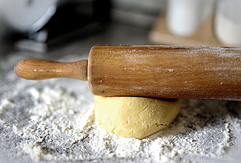 váleček, těsto, vyvinout, mouka, Péct, příprava, váleček na těsto, dort těsta