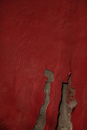 rød mur, nærbillede skudt, teksturerede væg, krakket mur, designelementer, baggrund tekstur, væg revner, rød maling, vægdetaljer, grunge tekstur, rød overflade