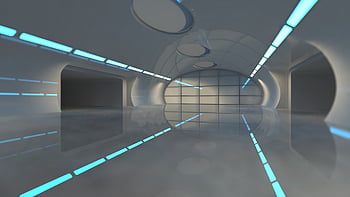 prostor, tunel, architektura, futuristický, koridor, bunkr, sci fi