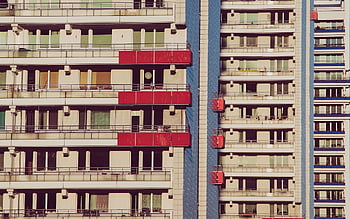 Blok domů, panelový dům, mrakodrap, balkón, budova, fasáda, činžovní dům, zdržovat se, doma, město