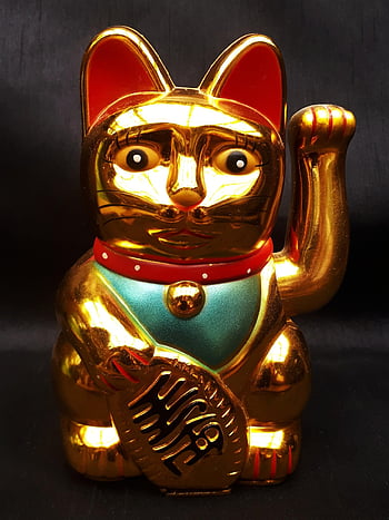 cat, fortune, maneki-neko, lucky Charm, luck, tradition, japan, pet, figure, animal, asia