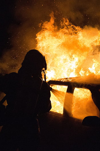 flames, car Fire, vehicle Fire, clear, car Wallpapers, fire Fighters, fire Fighting, firefighter, fire, mission, automobile