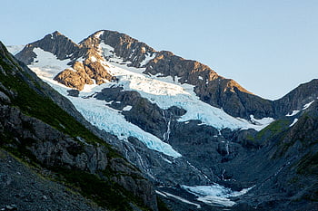 glacier, mountain, landscape, snow, alaska, rocky, terrain, ice, winter, outdoor, scenic