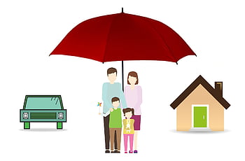 insurance, family, umbrella, car Wallpapers, house, home, car, life, safety, protection, children