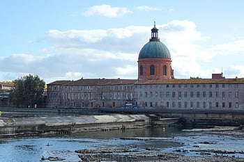 chapel, dome, architecture, religion, catholic, catholicism, building, bricks, river, drought, old