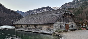 munţi, colibă, natură, clădire, Königssee, Berchtesgaden, bavaria superioară, mătreaţă, lemn, urban, parcul național berchtesgaden