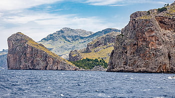 mallorca, ostrov, Severní pobřeží, baleárské ostrovy, moře, pobřeží, krajina, vzdálený, Skála, voda, vlna