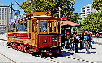 Tranvía 11, El vagón, tranvías eléctricos, tranvías, Christchurch, transporte urbano, Tours christchurch, tranvias