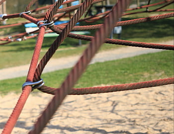 struttura rampicante, corde, scongelare, scalata, terreno di gioco, connessione, fermare, divertimento, piacere, giocare, fare ginnastica
