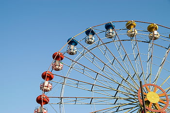Ruské kolo, zábavní park, jízda, zábava, zážitek, kolo, park, struktura, atrakce