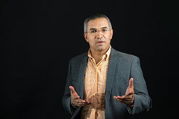 gesture, explaining, presentation, teacher, professor, business Man, portrait