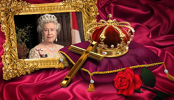 queen, crown, royal, monarch, gold, gold Crown, queen S Death, jewelry, sign, ornament, hd Wallpaper